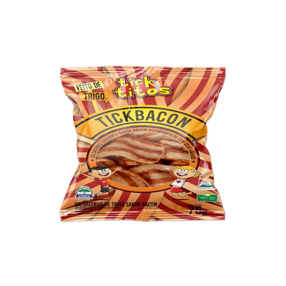 Salgadinho De Trigo Tick Bacon Tick Titos 20X75g