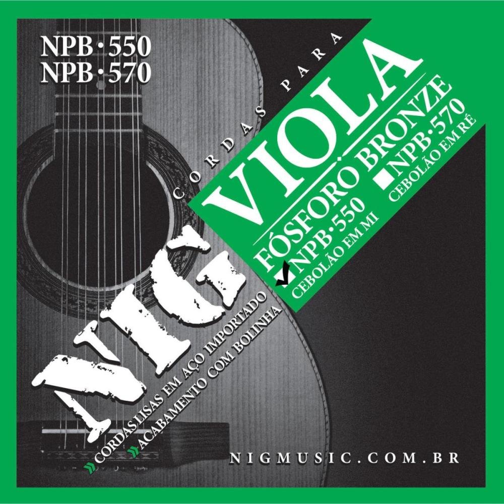 Encordoamento Para Viola Mi Npb550 Nig Un.Venda: Pc/1