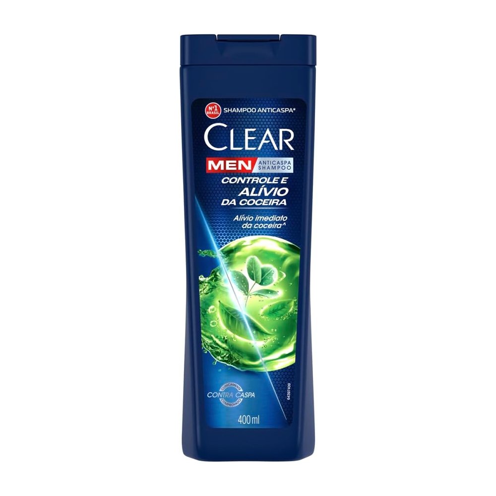 Shampoo Clear Men Antí-Caspa Controle e Alívio da Coceira 400ml