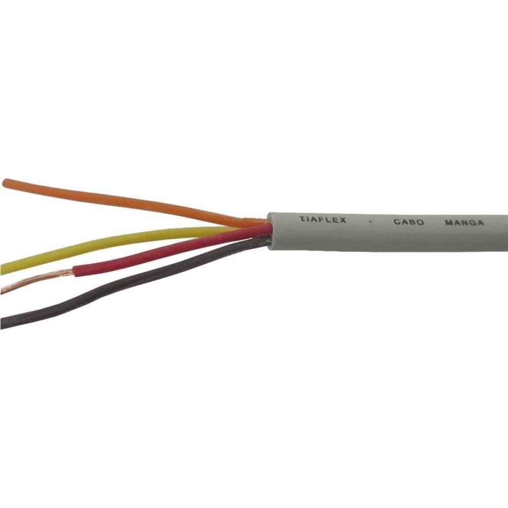 Fio Manga 4 X 26Awg Sem Blindagem Bege Tiaflex Un.Venda: Rl/100