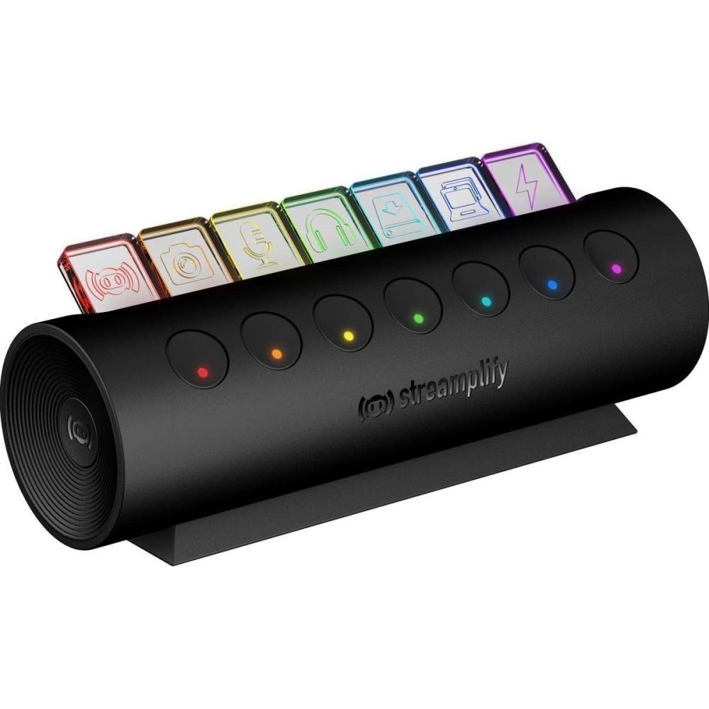 Hub Usb 7 Portas 3.0 Streamplify Ctrl 7 Preto Rgb Un.Venda: Pc/1