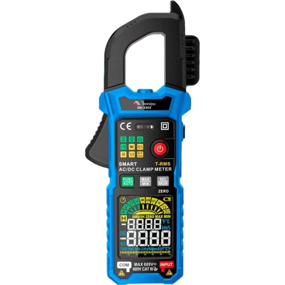 Alicate Amperímetro Minipa Sm-3305 Azul/Preto Un.Venda: Pc/1