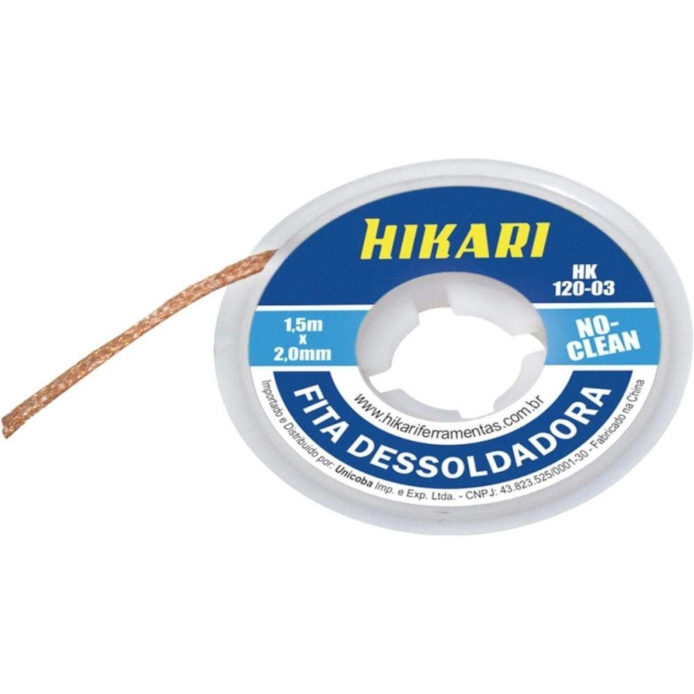 Fita Dessoldadora 1,5 X 2,5Mm Hk120 Hikari Un.Venda: Pc/1