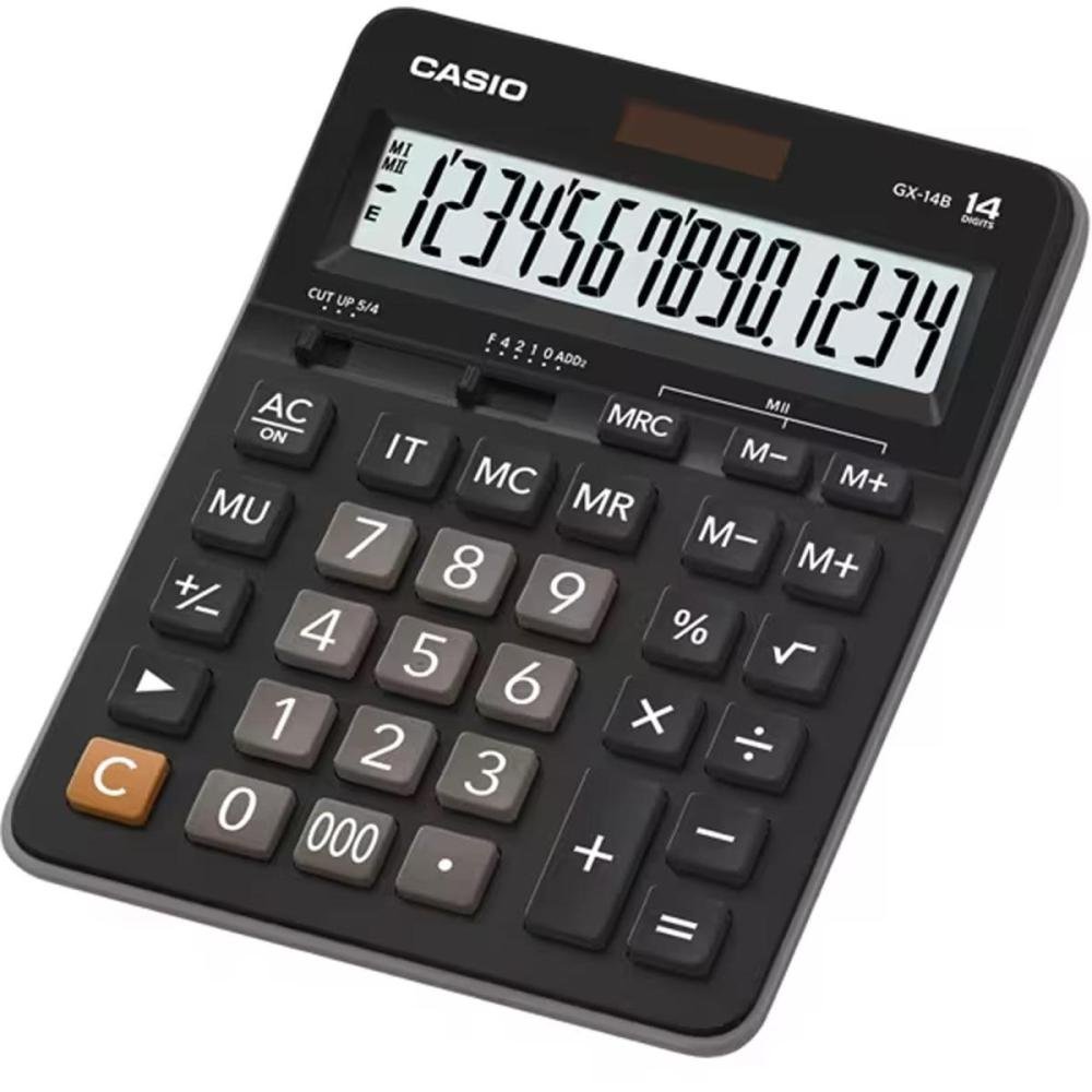 Calculadora De Mesa Casio Gx14b 14 Dígitos Preta Un.Venda: Pc/1