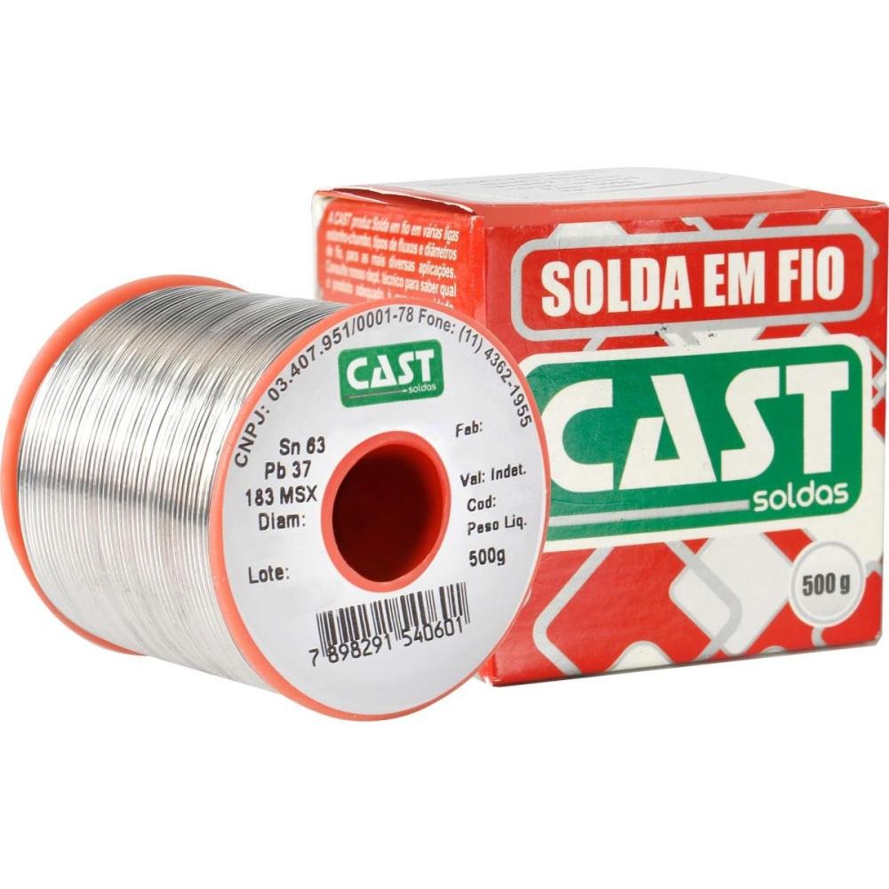 Solda Em Fio 183Ms X 1,5Mm 500G Cast Un.Venda: Pc/1