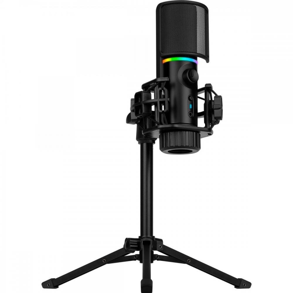 Microfone Gamer Streamplify Mic Tripod Com Tripé Preto Rgb Un.Venda: Pc/1
