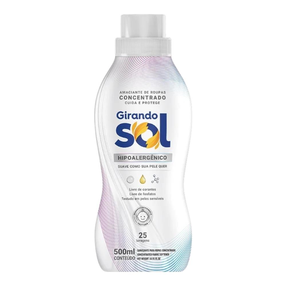 Amaciante Concentrado Hipoalergenico Girando Sol 500Ml