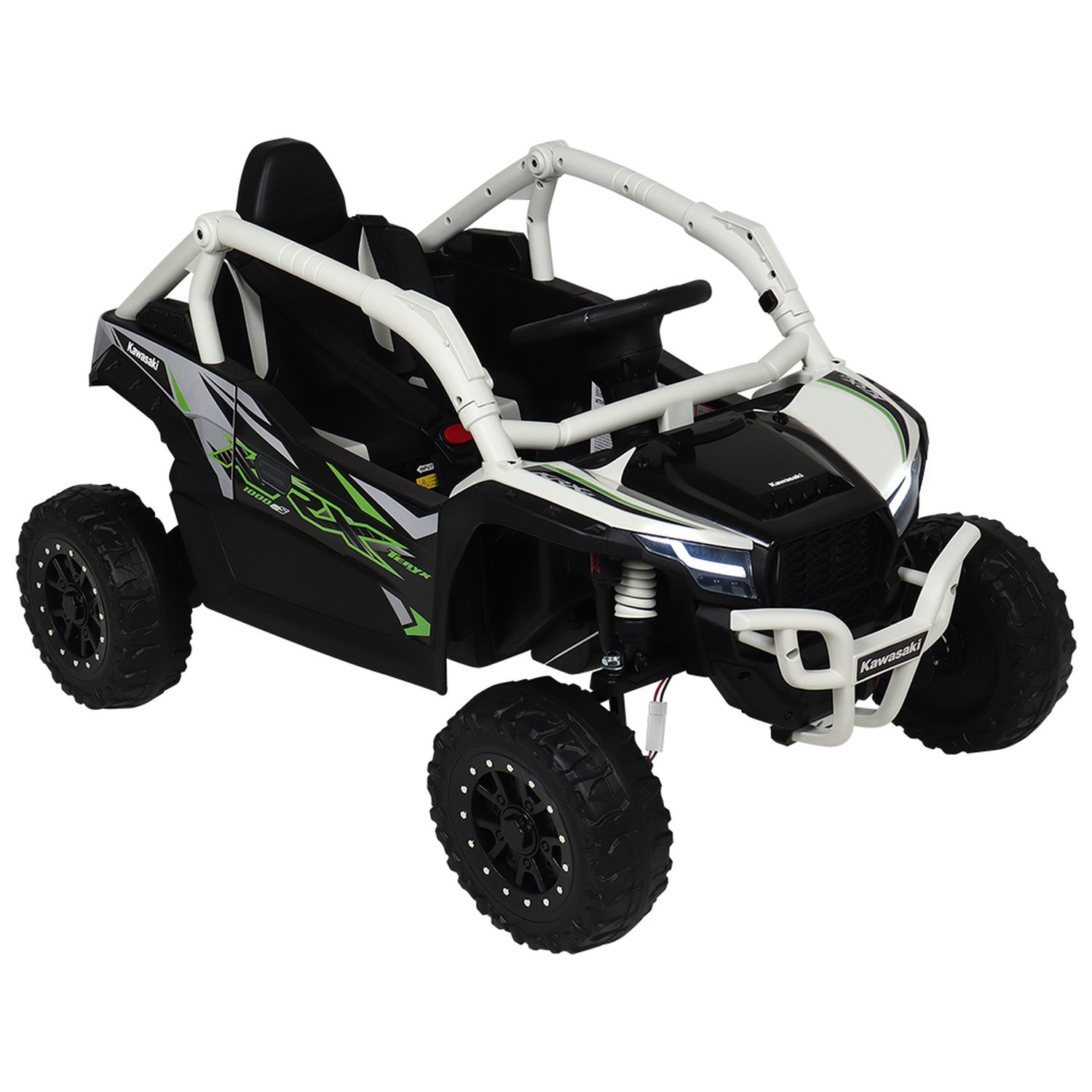 Carro Elétrico Quadriciclo Utv 4X4 Kawasaki 24V Cinza Bel