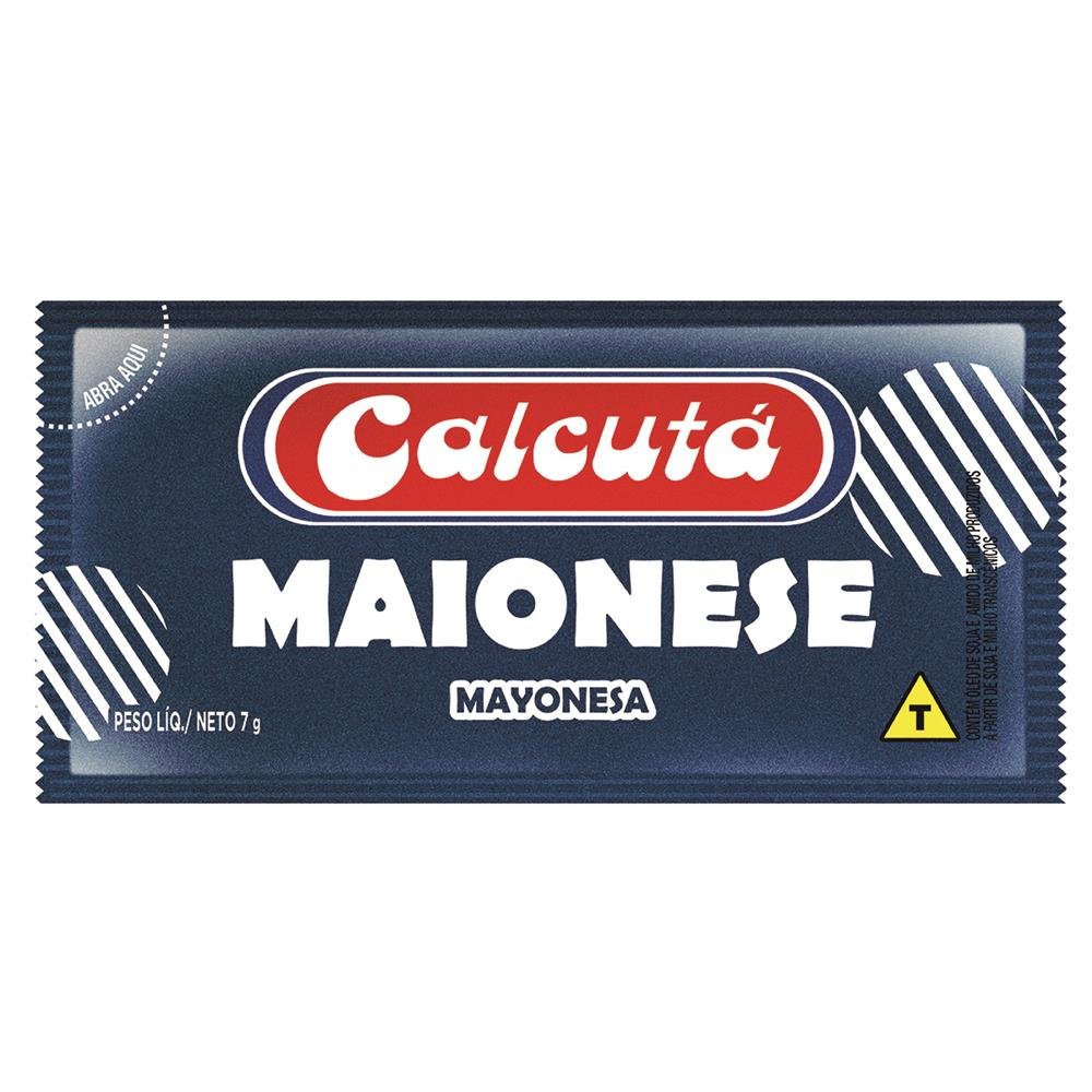 Maionese Tradicional Calcutá Mini Sachê De 7G Embalagem Com 144 Unidades