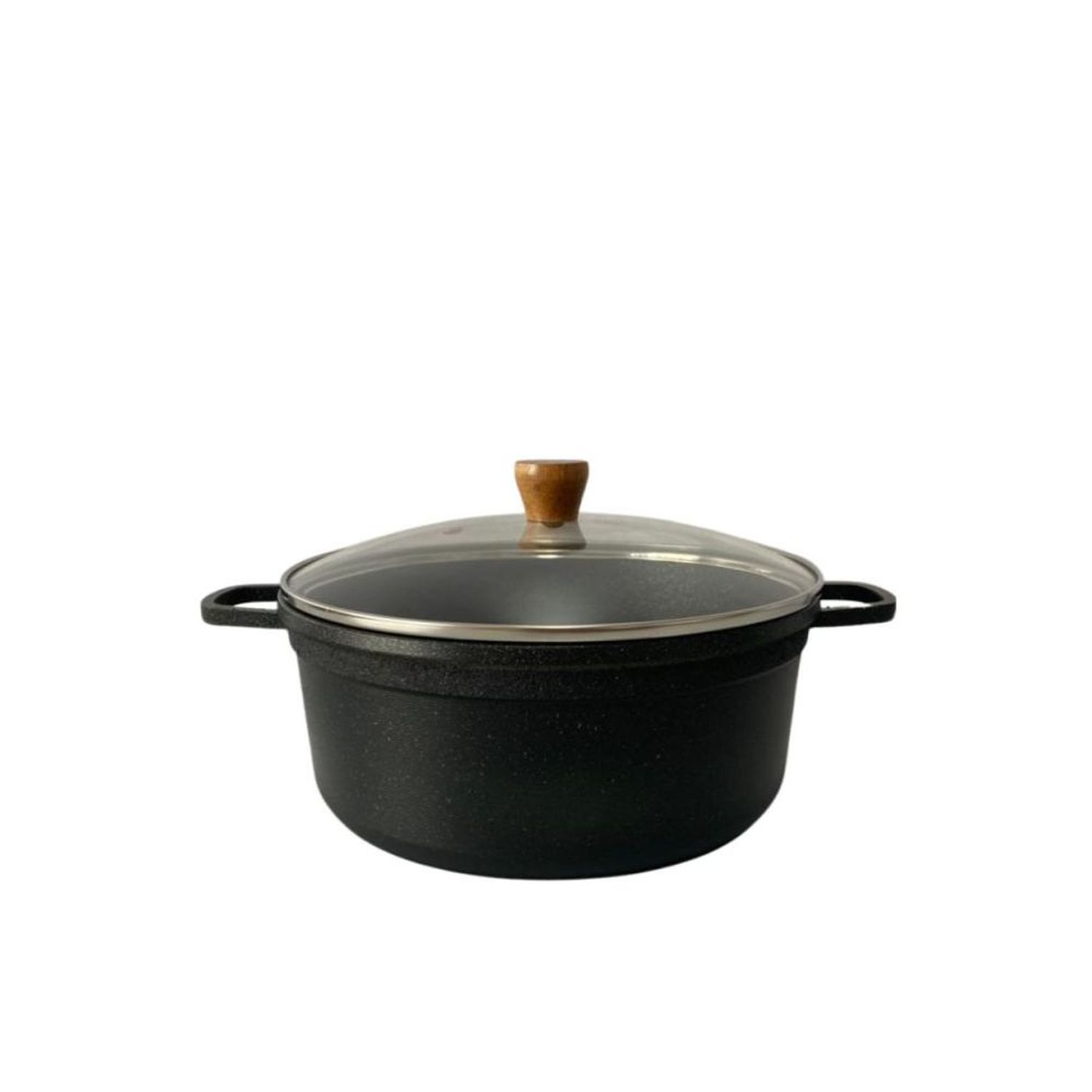 Panela Fundida Antiaderente N.22 3,2L Com Tampa De Vidro Cava