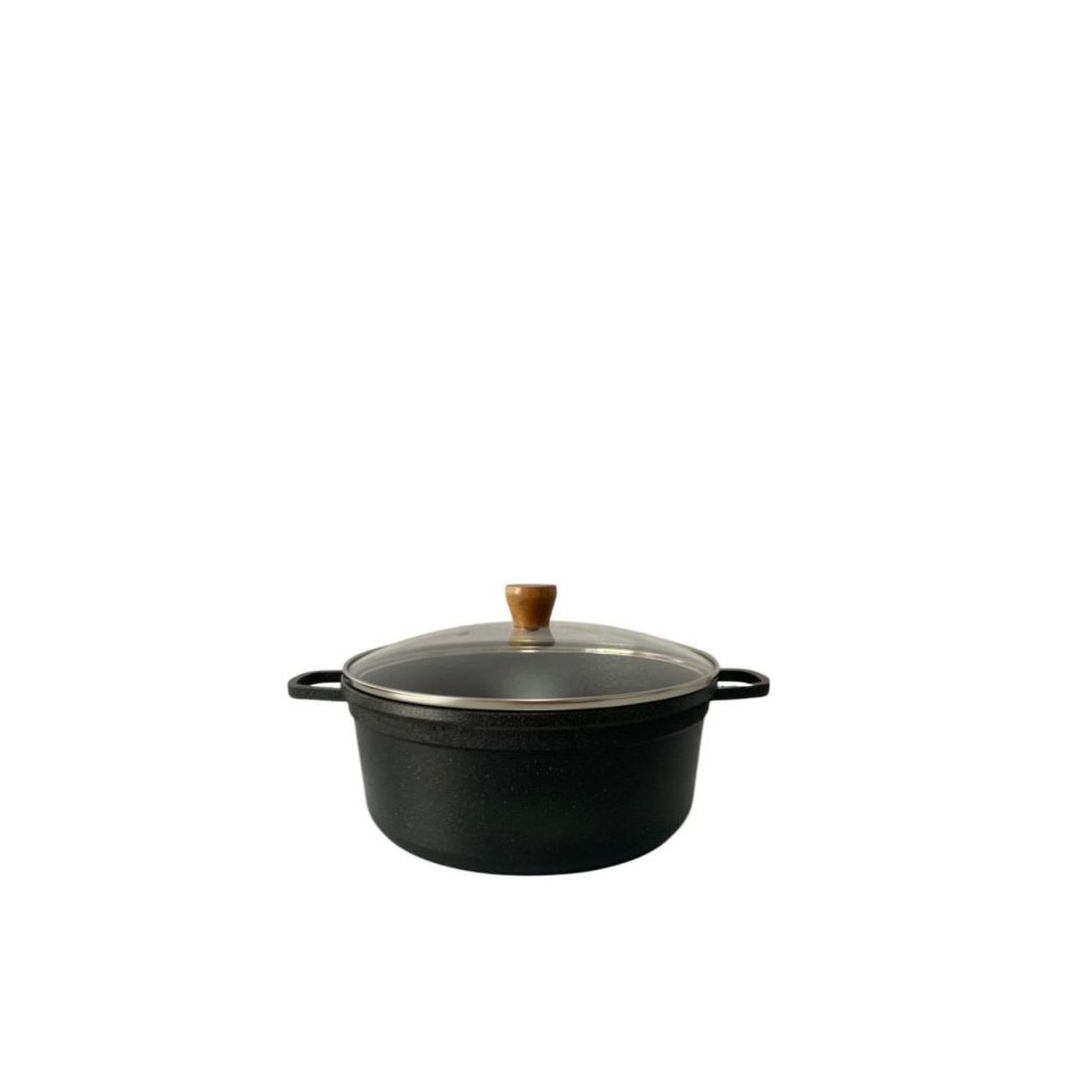 Panela Fundida Antiaderente N.18 1,8L Com Tampa De Vidro Cava