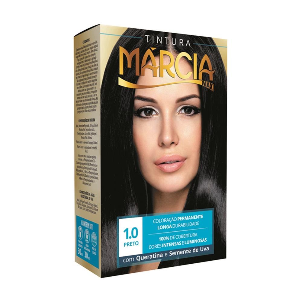 Tintura Cabelo Liquido 1.0 Preta Marcia 30Ml