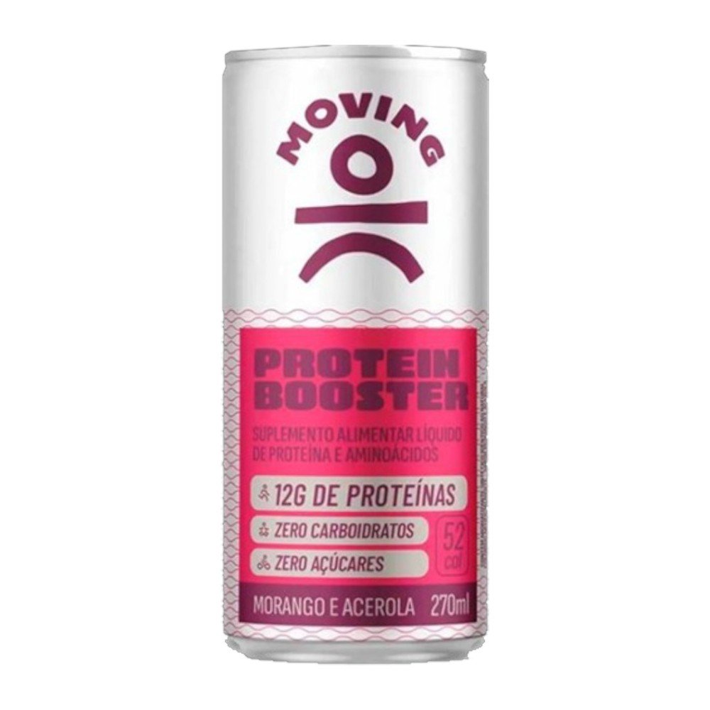 Suplemento Alimentar Moving Protein Booster Morango Acerola Lata 270Ml ...