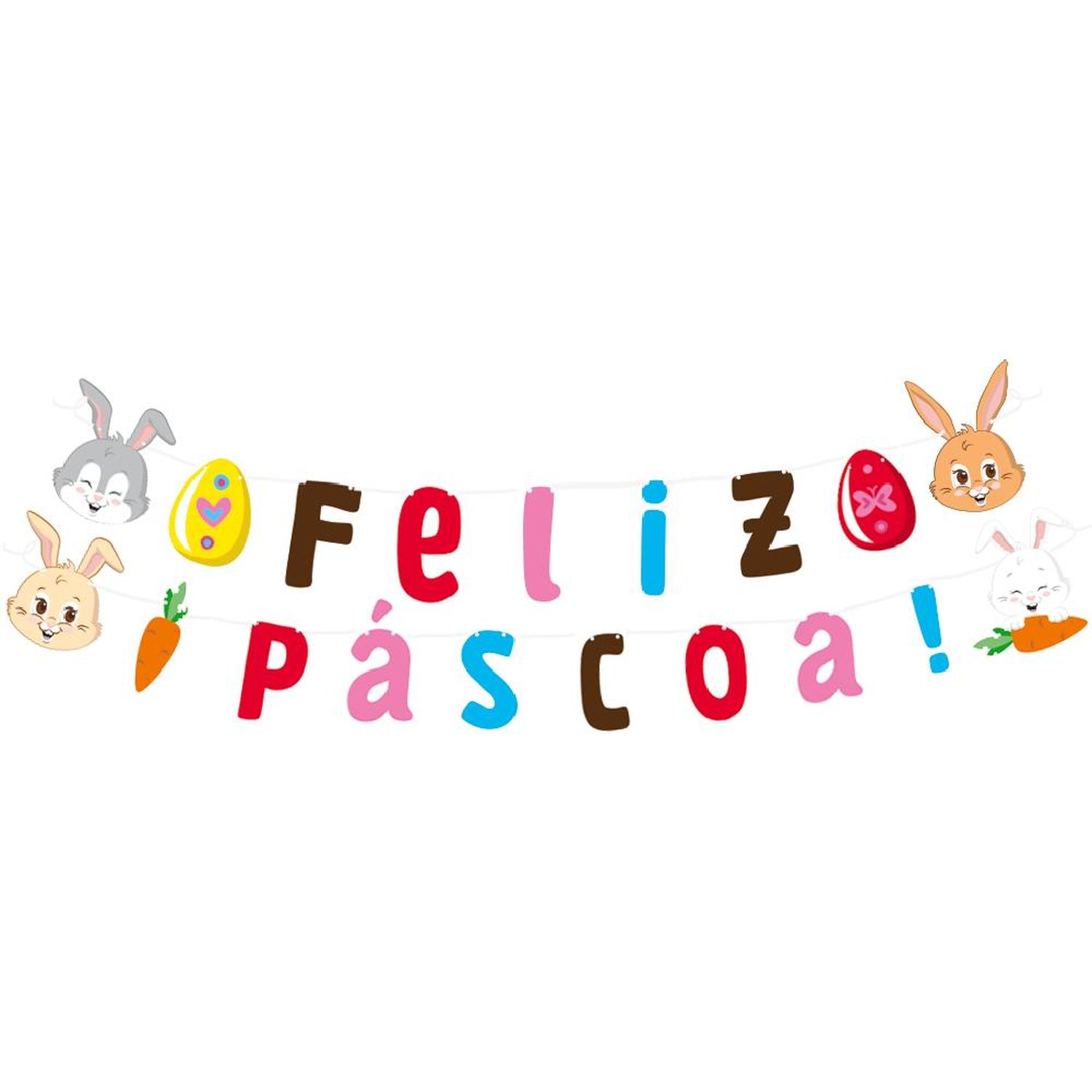 Faixa Decorativa Pascoa Divertida