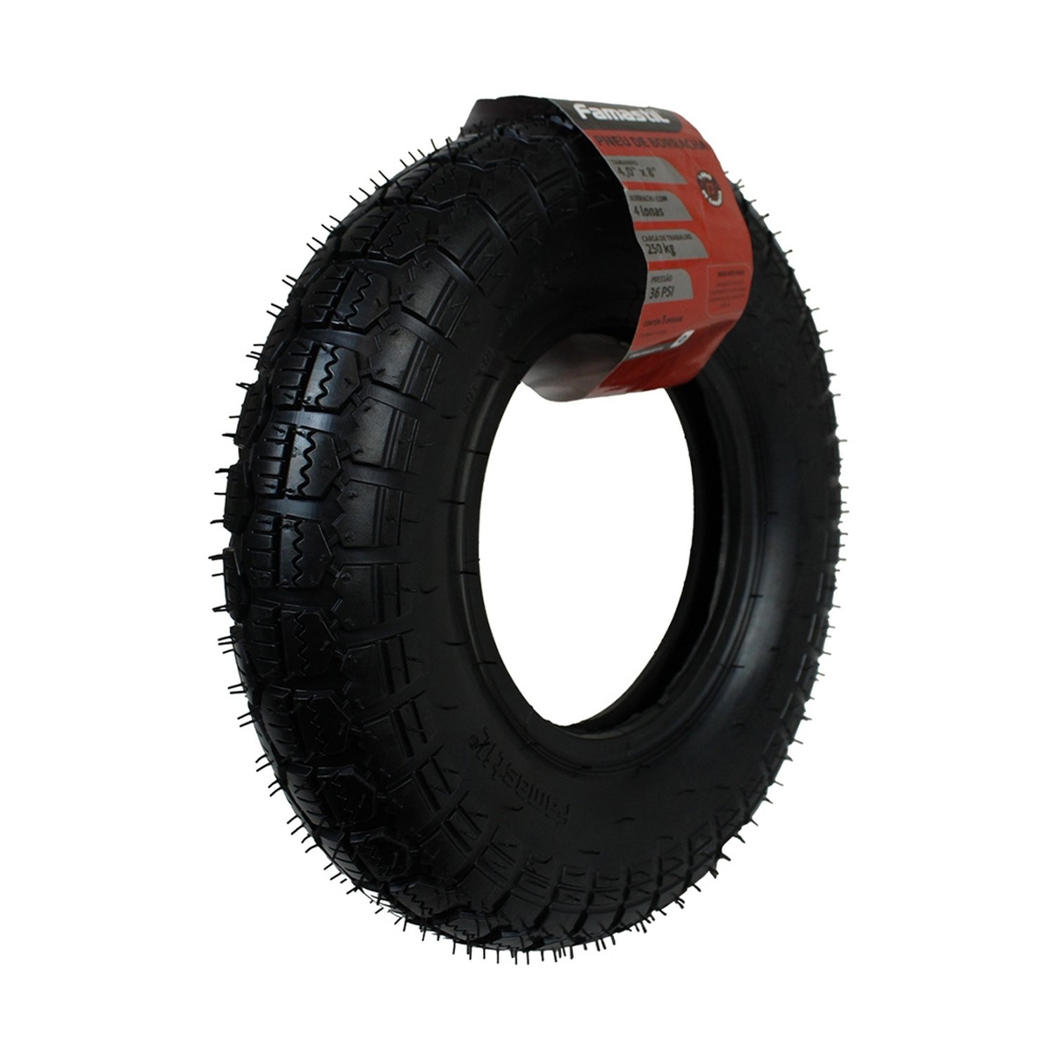 PNEU FAMASTIL 4.0X8 4 LONAS PARA CARRINHO DE MAO
