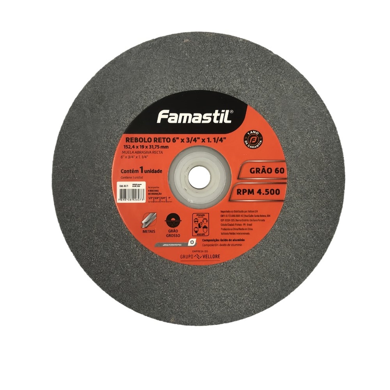 REBOLO RETO FAMASTIL 152,4X19X31,75MM G60