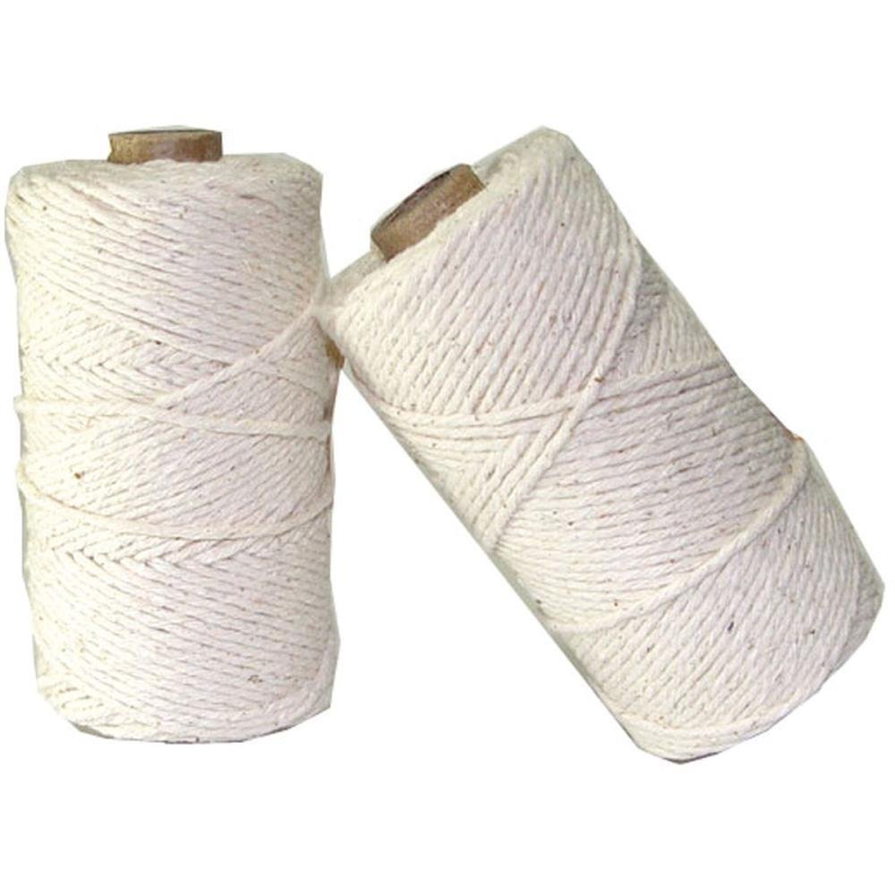Barbante Cru 100G 8 Fios - Rolo De 74M - Pacote Com 10 Unidades