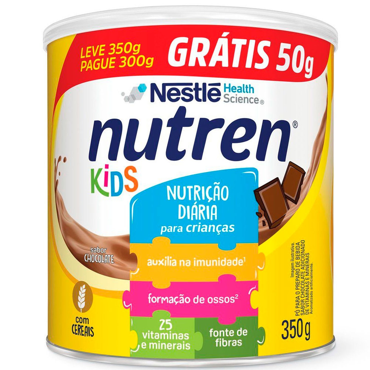 Nutren Nestlé Kids Chocolate 350g - Leve 350g Pague 300g
