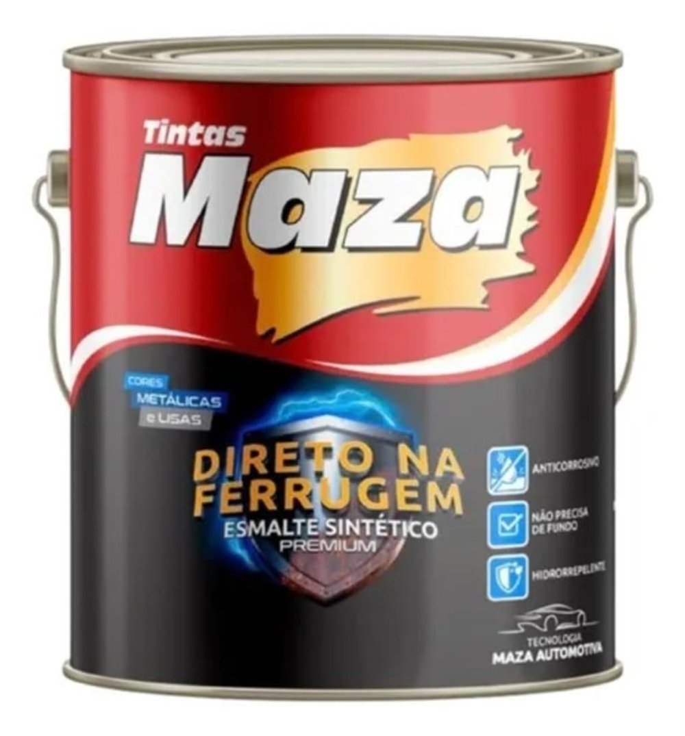Esmalte Metalizado Direto Na Ferrugem Maza 3,6L Aço Corten