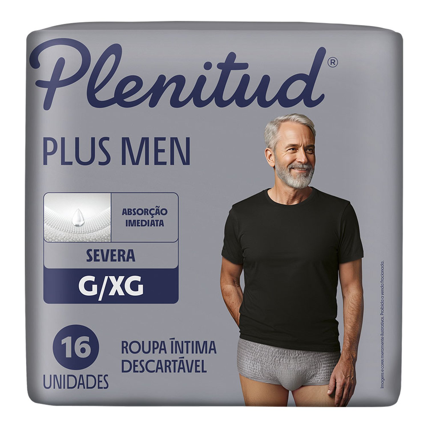 Roupa Íntima Plenitud Plus Men G/Xg Com 16