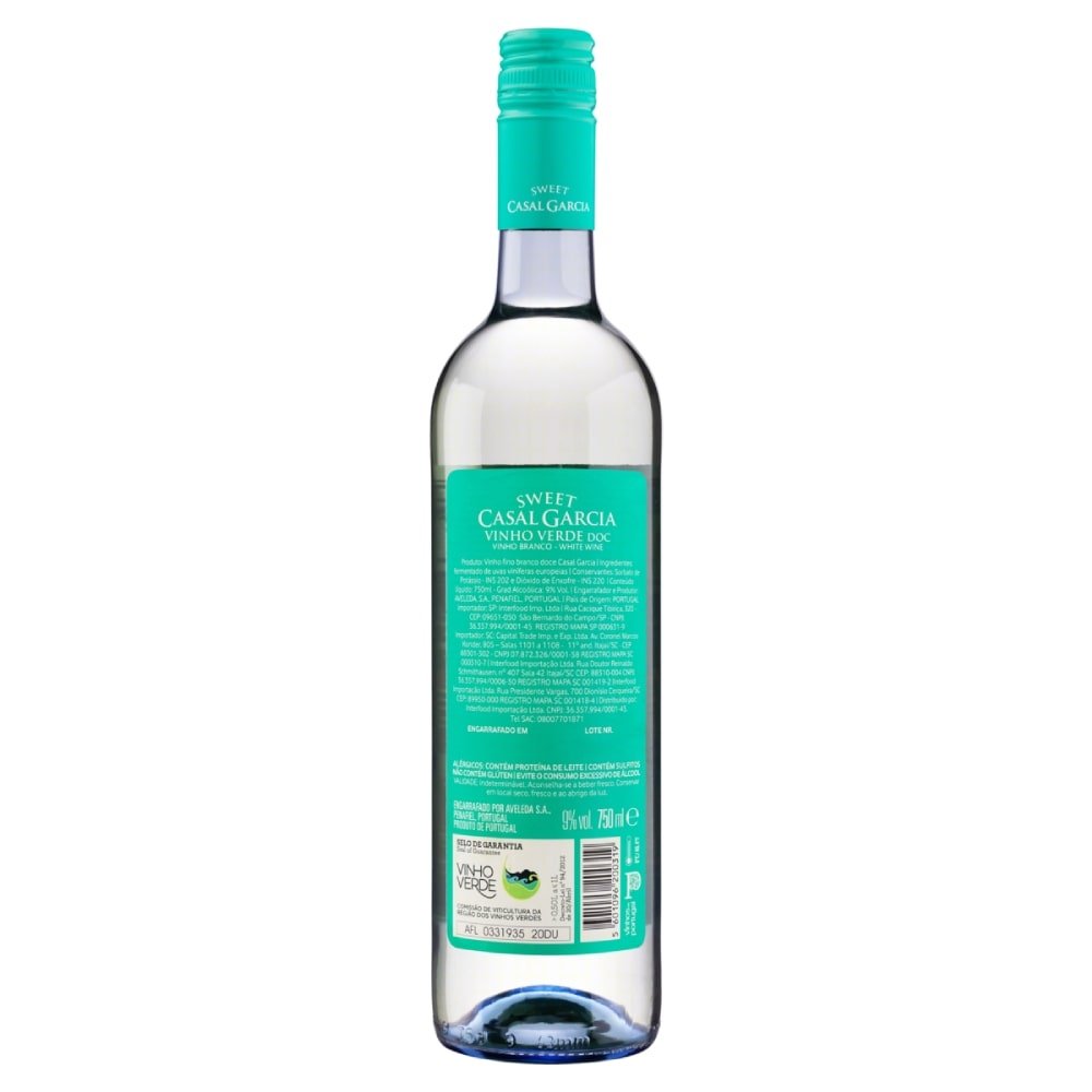 Vinho Verde Importado Português Casal Garcia - Branco Sweet, 750ml
