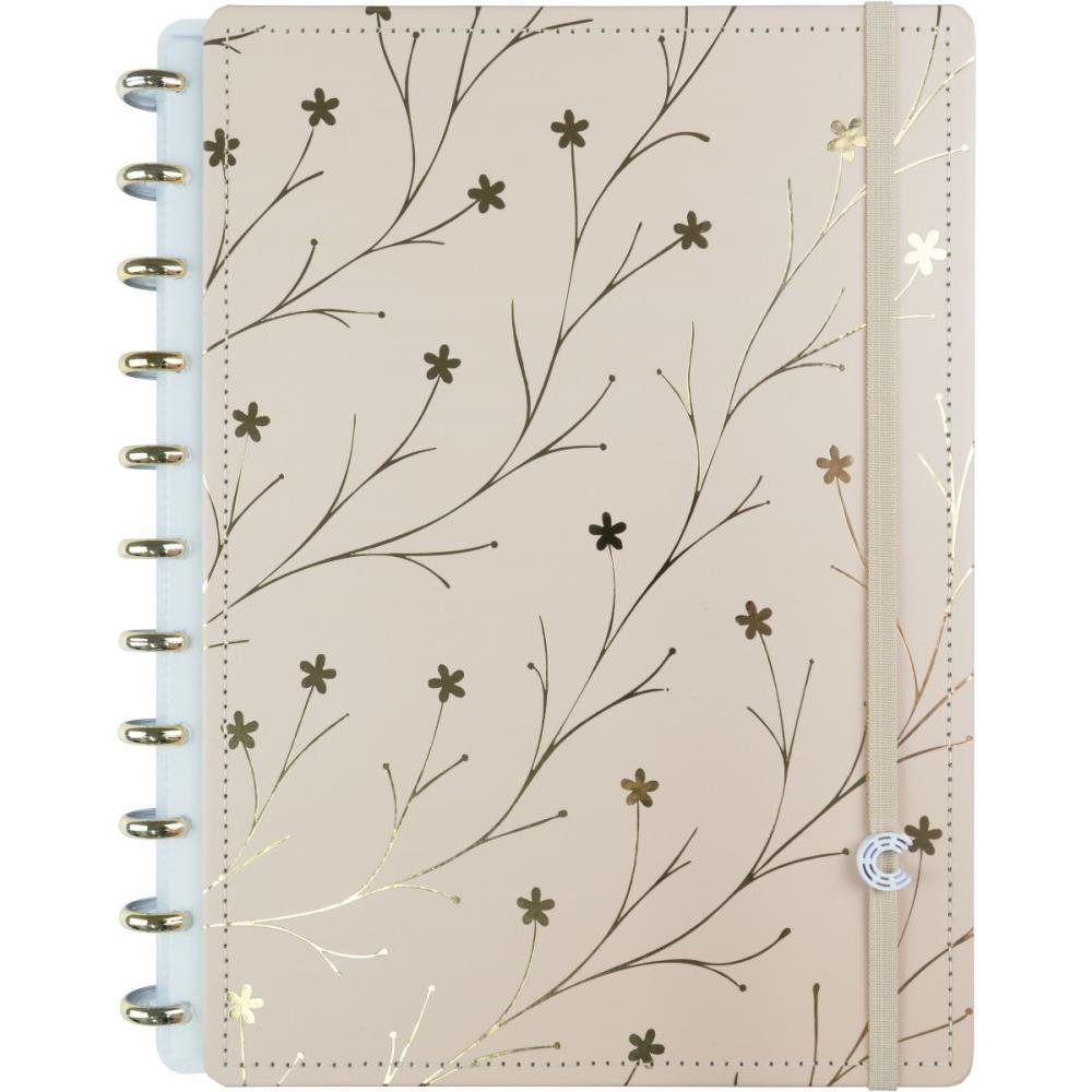 Caderno Inteligente Médio Miss Floral By Giulia Benite 80 Folhas 190X255mm
