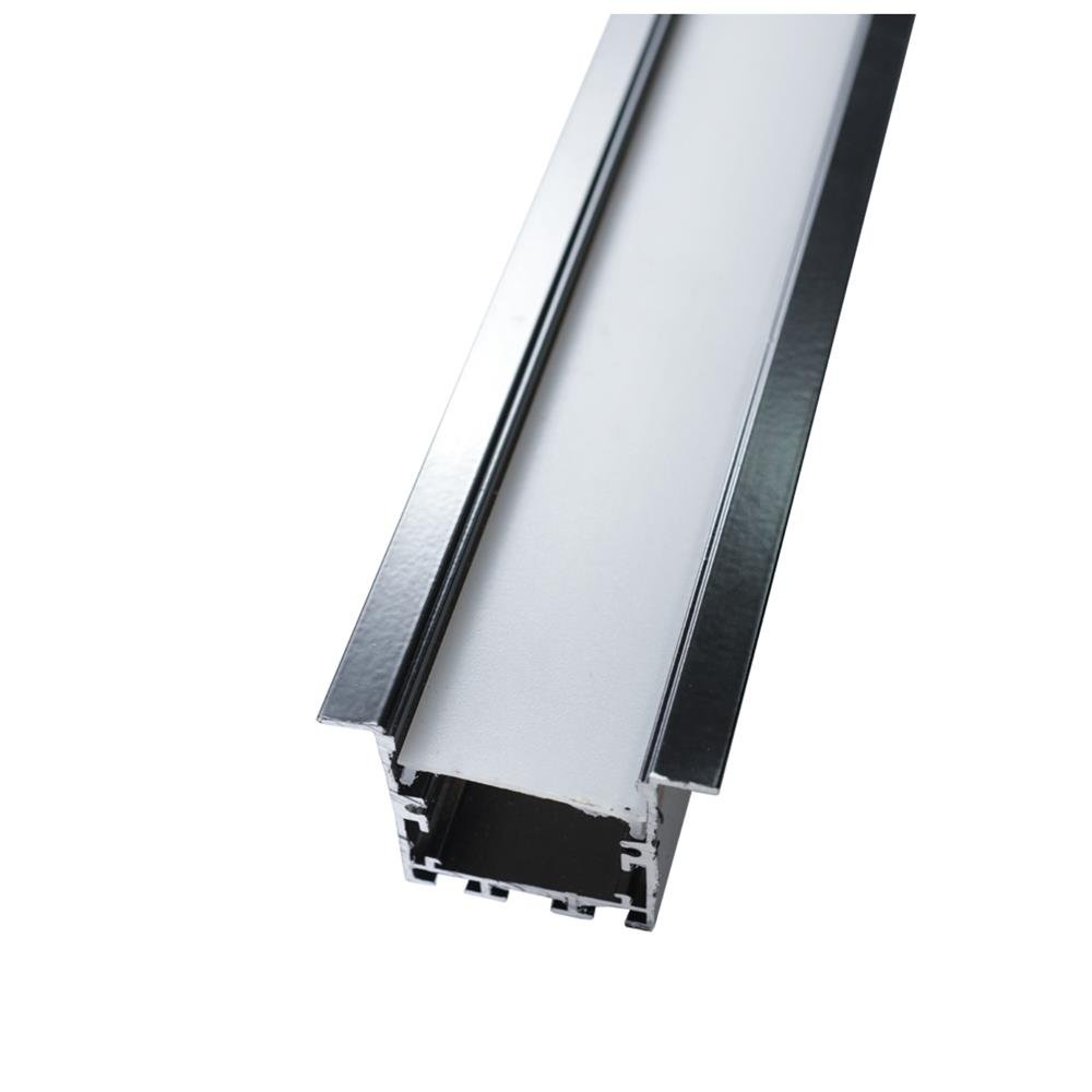 Perfil De Embutir Preto 50X35x3000mm Foxlux