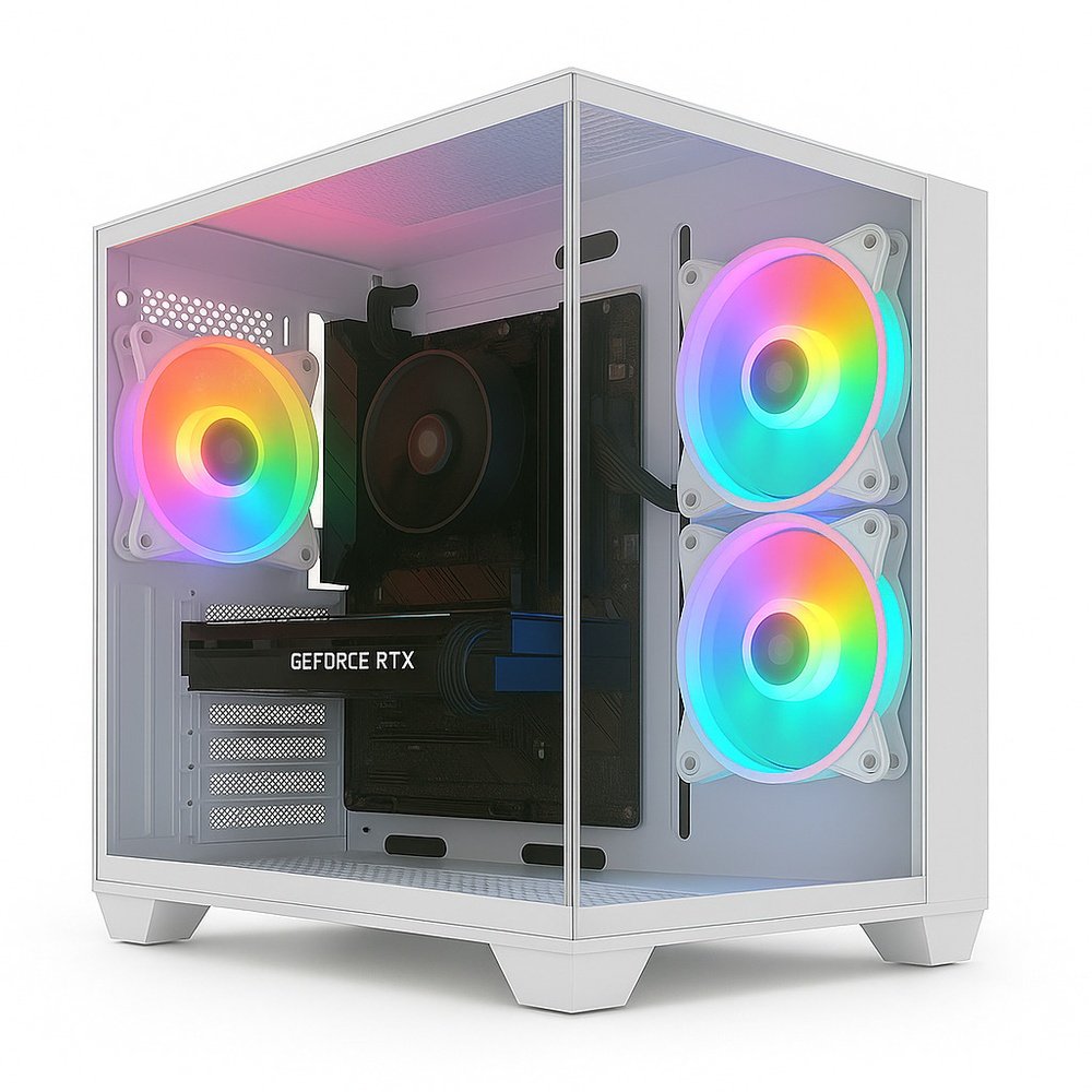Pc Gamer Skill Apex , Amd Ryzen 5 5500, Geforce Rtx 5060 8Gb, 16Gb Ddr4, Ssd 1Tb M.2, Branco Sap214