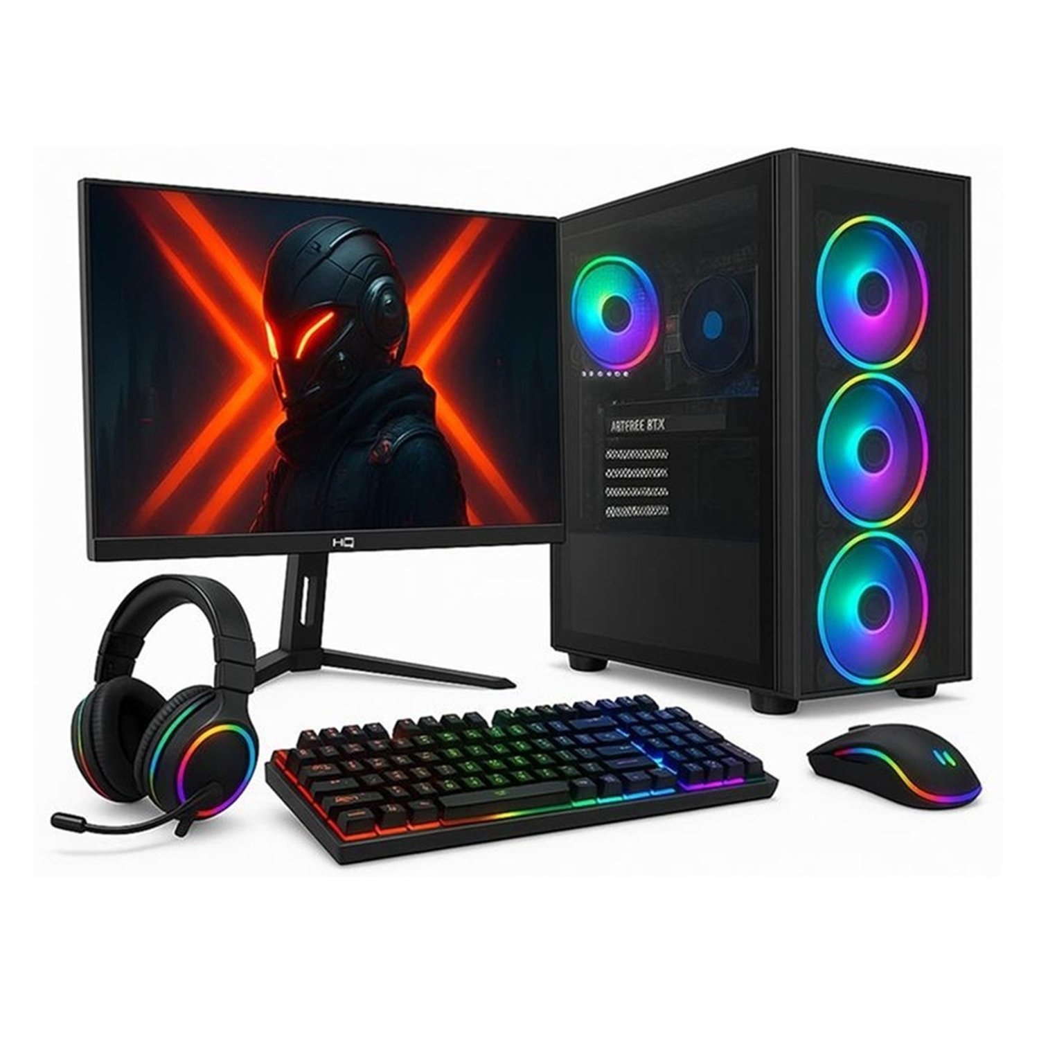 Pc Gamer 3Green, Amd Ryzen 7 5700G, 32Gb Ddr4, Geforce Rtx 3060 12Gb, Ssd 1Tb M.2, Monitor Gamer 24