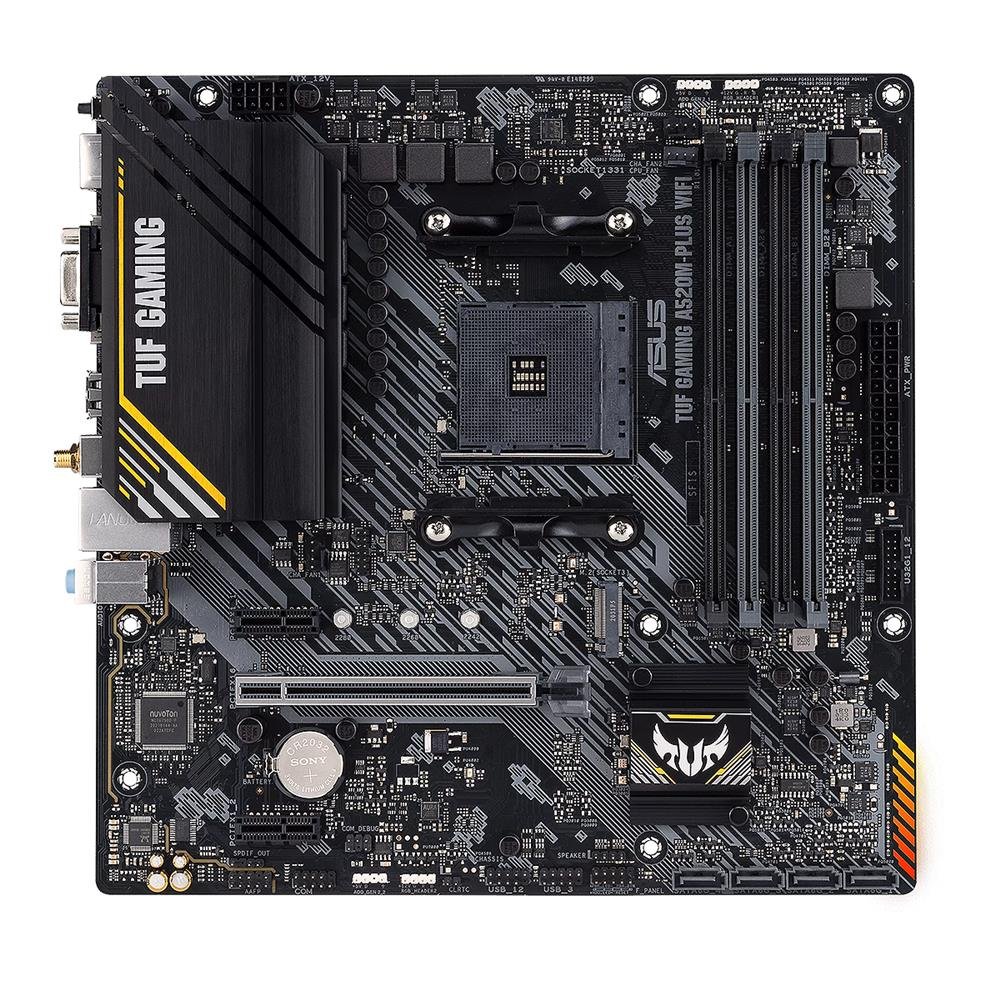 Placa Mãe Asus Para Amd Am4 Tuf Gaming A520m-Plus Wifi 4Xddr