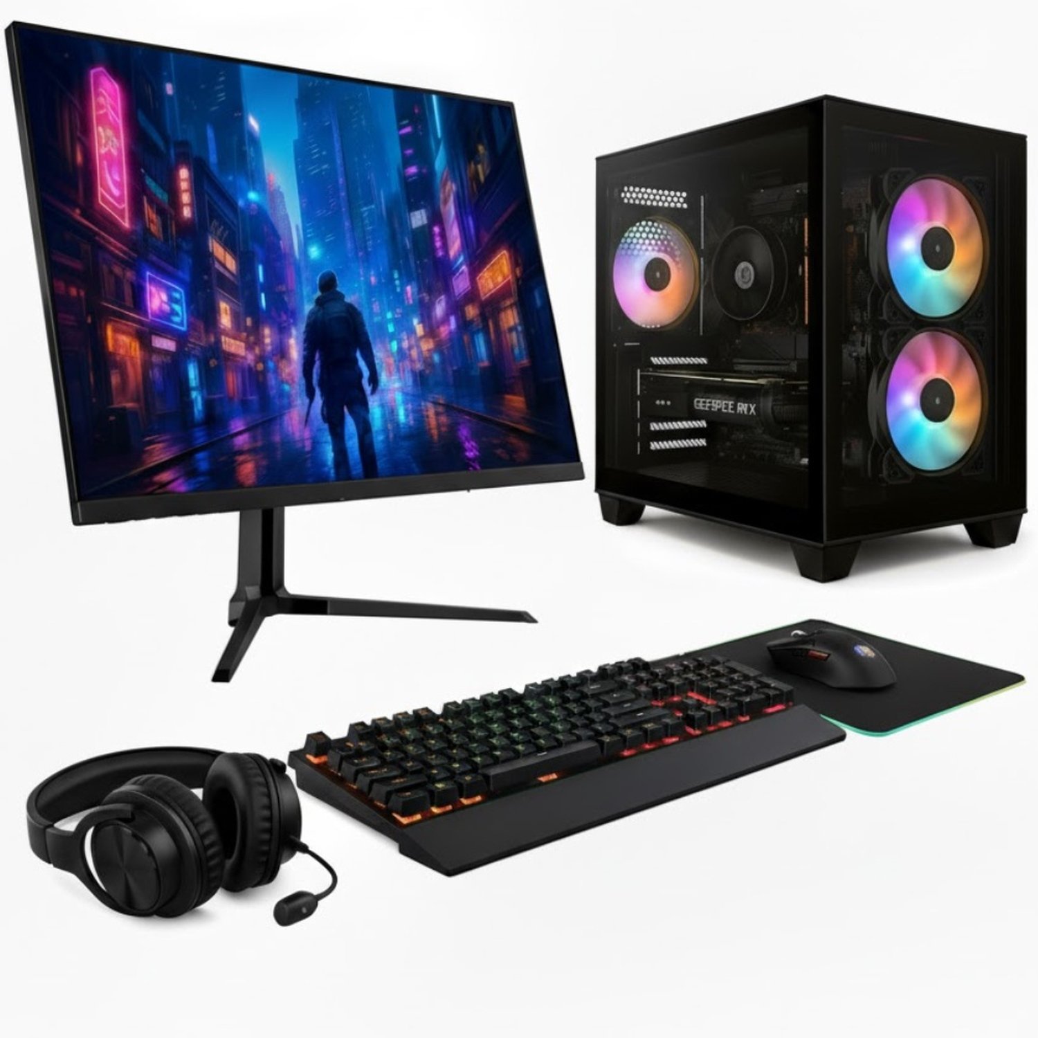Pc Gamer Skill Apex , Amd Ryzen 7 5700G, Geforce Rtx 5060 8Gb, 16Gb Ddr4, Ssd 1Tb M.2, Monitor Led