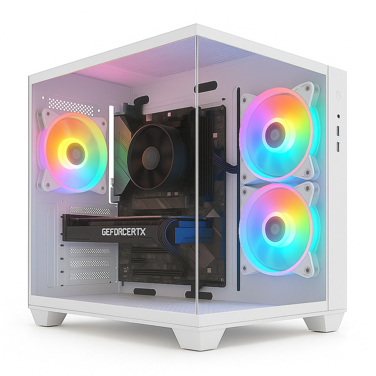 Pc Gamer Skill Aquarium, Amd Ryzen 7 5700G, 16Gb, Geforce Rtx 3060 12Gb, Ssd 1Tb M.2, Fonte 600W 80