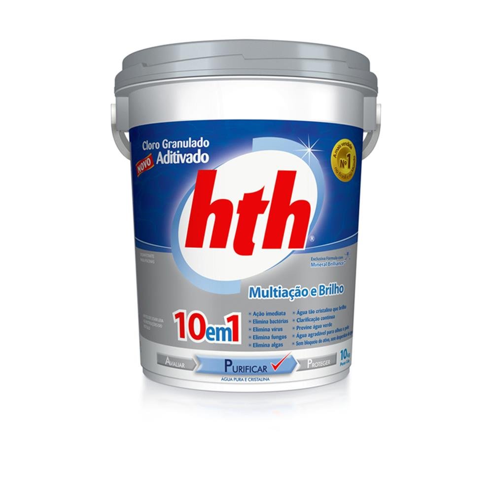 Cloro Piscina Aditivado 10X1 Hth 10Kg