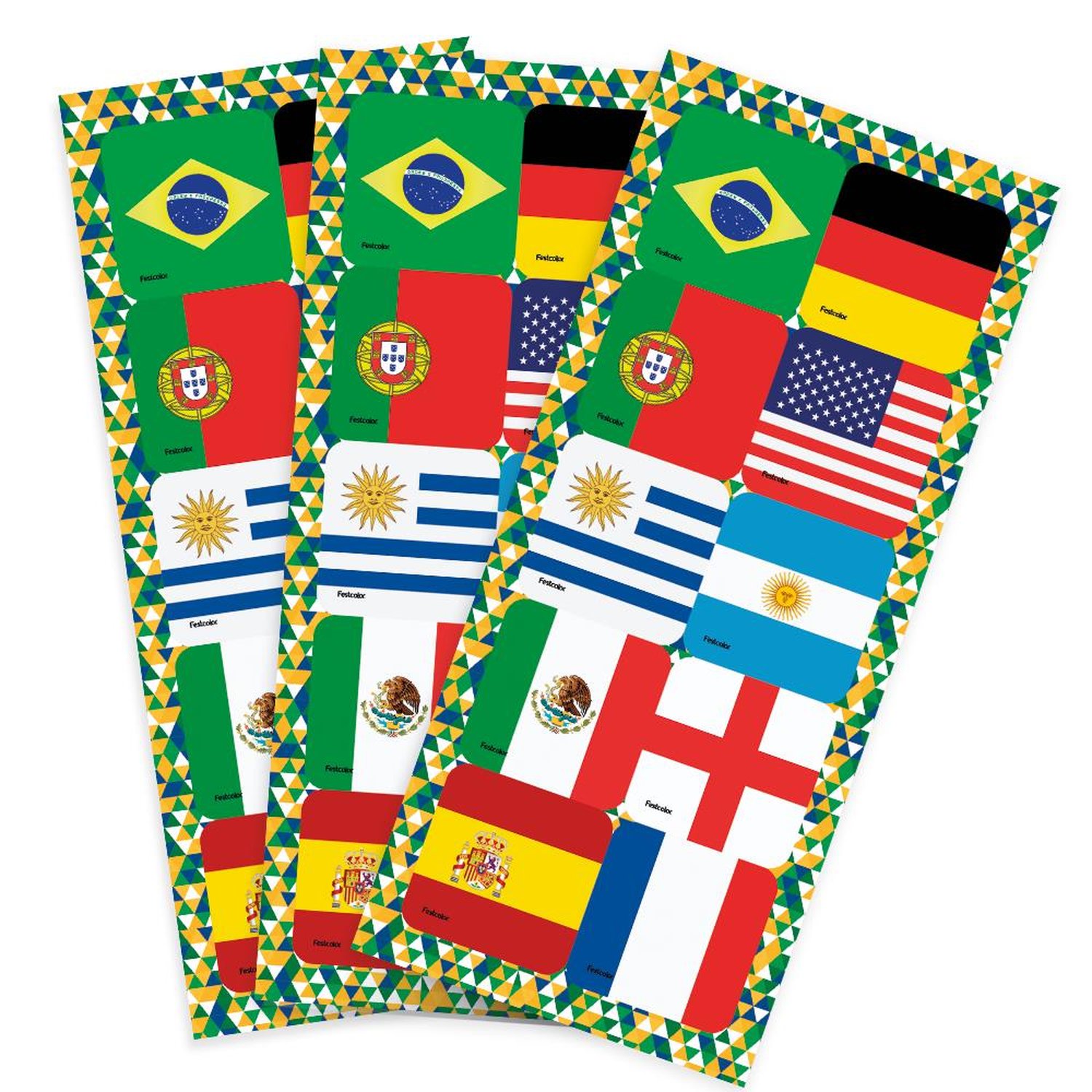 Adesivo Quadrado Nacoes Copa 2026