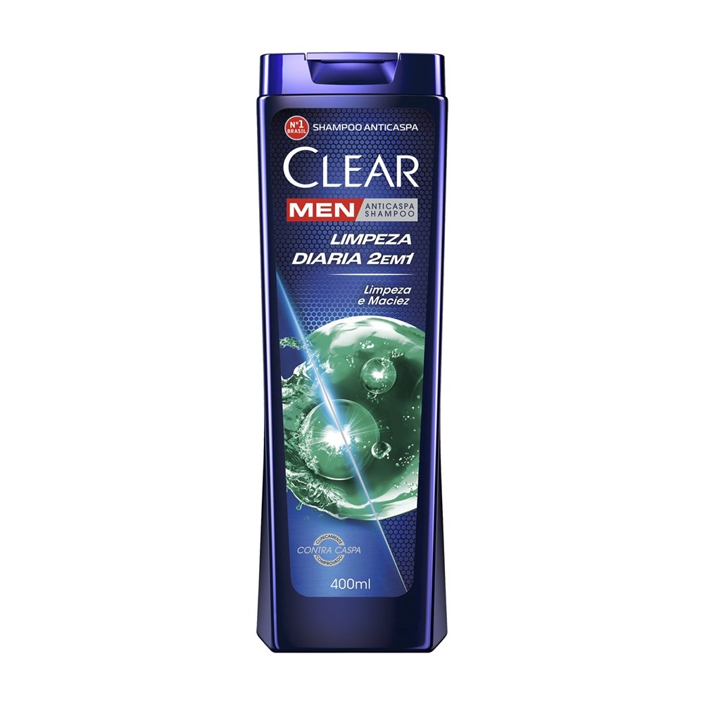 Shampoo Clear Anti-Caspa Men Limpeza Diária 400ml
