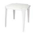 Mesa Plastica Quadrada 72Cm Branca Empilhavel Antares