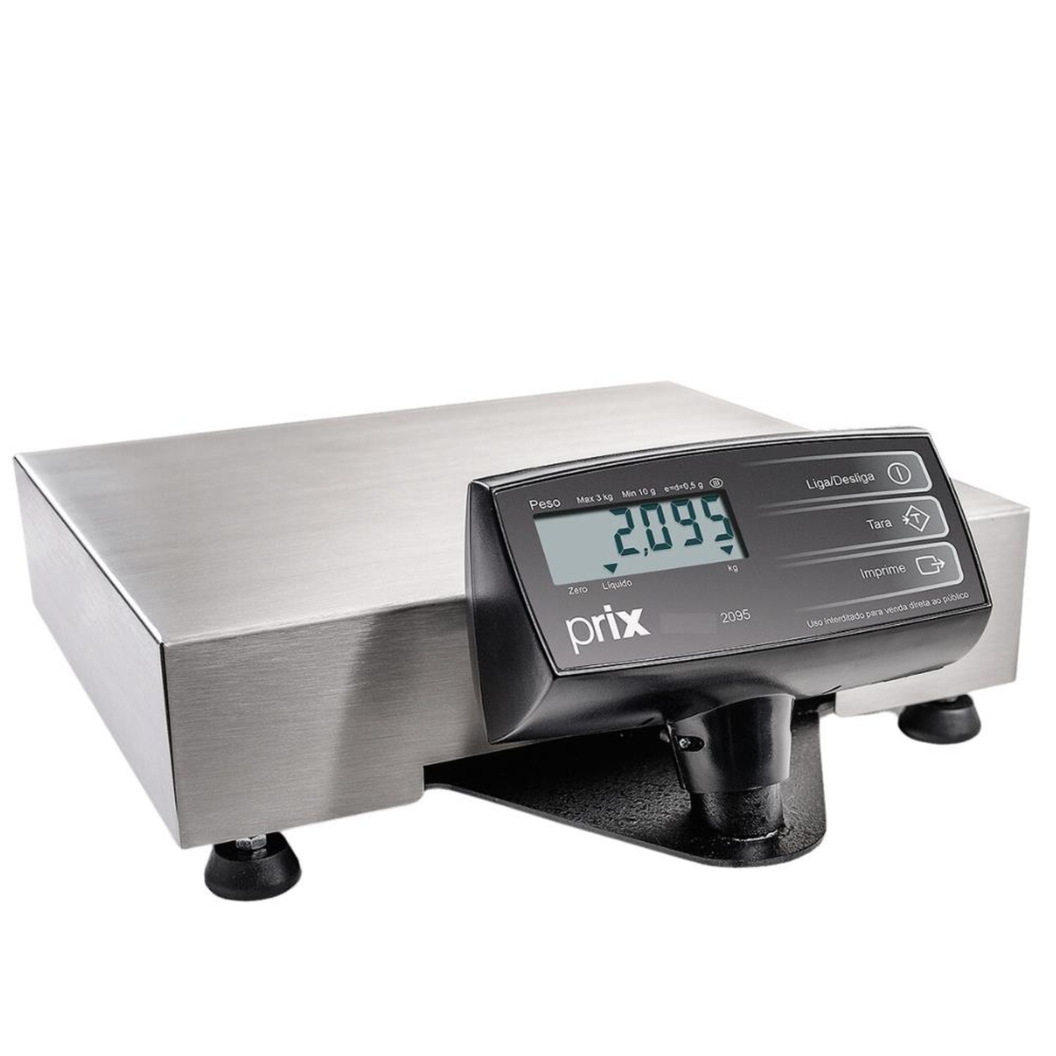 Balança Eletrônica De Bancada Toledo Prix 2095 32Kg X 5G Display Na Base Usb E Serial