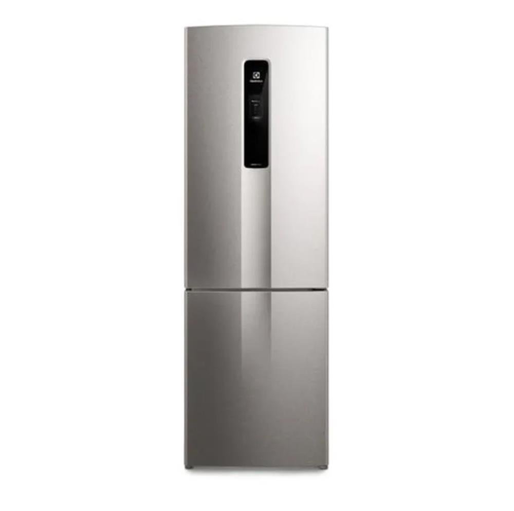 Geladeira Electrolux Frost Free Inverter 400L Efficient Autosense E Rapid Freeze Inverse Inox Look Bivolt