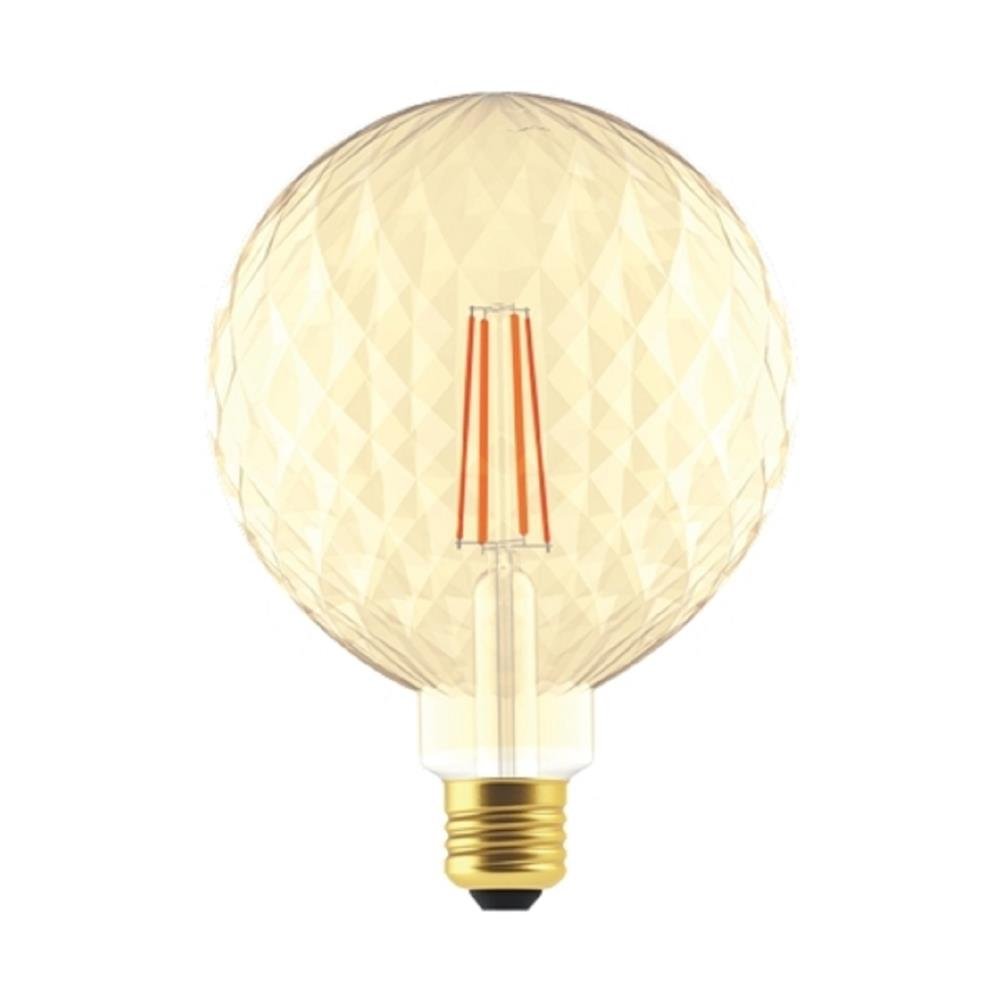 Lâmpada P125 Filamento Led Bulbo Âmbar 4W 2500K Autovolt E27
