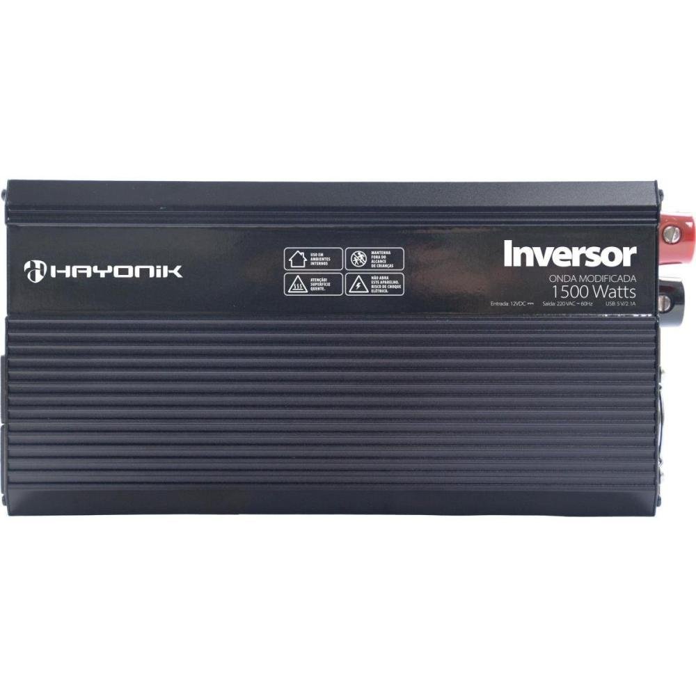 Inversor De Onda Modificada Hayonik Msw1215 1500W 12V/220V Usb