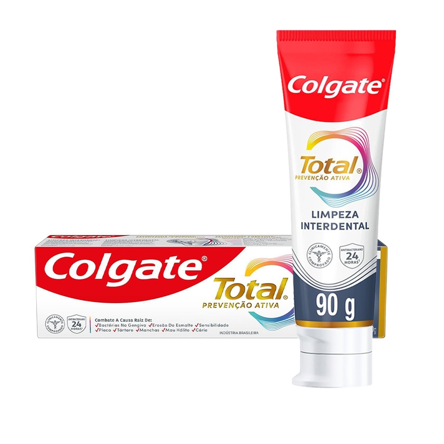 Creme Dental Colgate Total Limpeza Profunda Interdental 90g