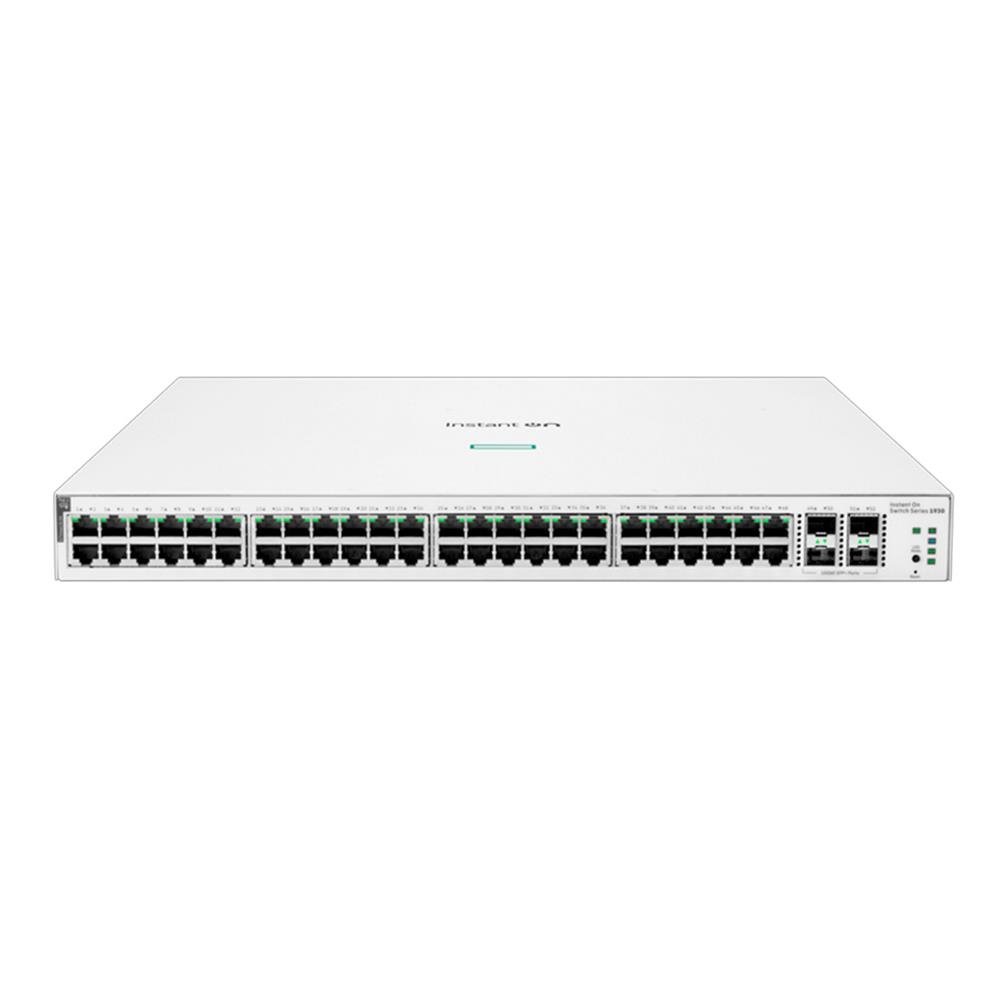 Switch Hpe Aruba Instant On 1930 48 Portas Rj-45 10/100/1000 Class 4 Poe 4 Portas Sfp+ 1/10Gbe - Jl686b