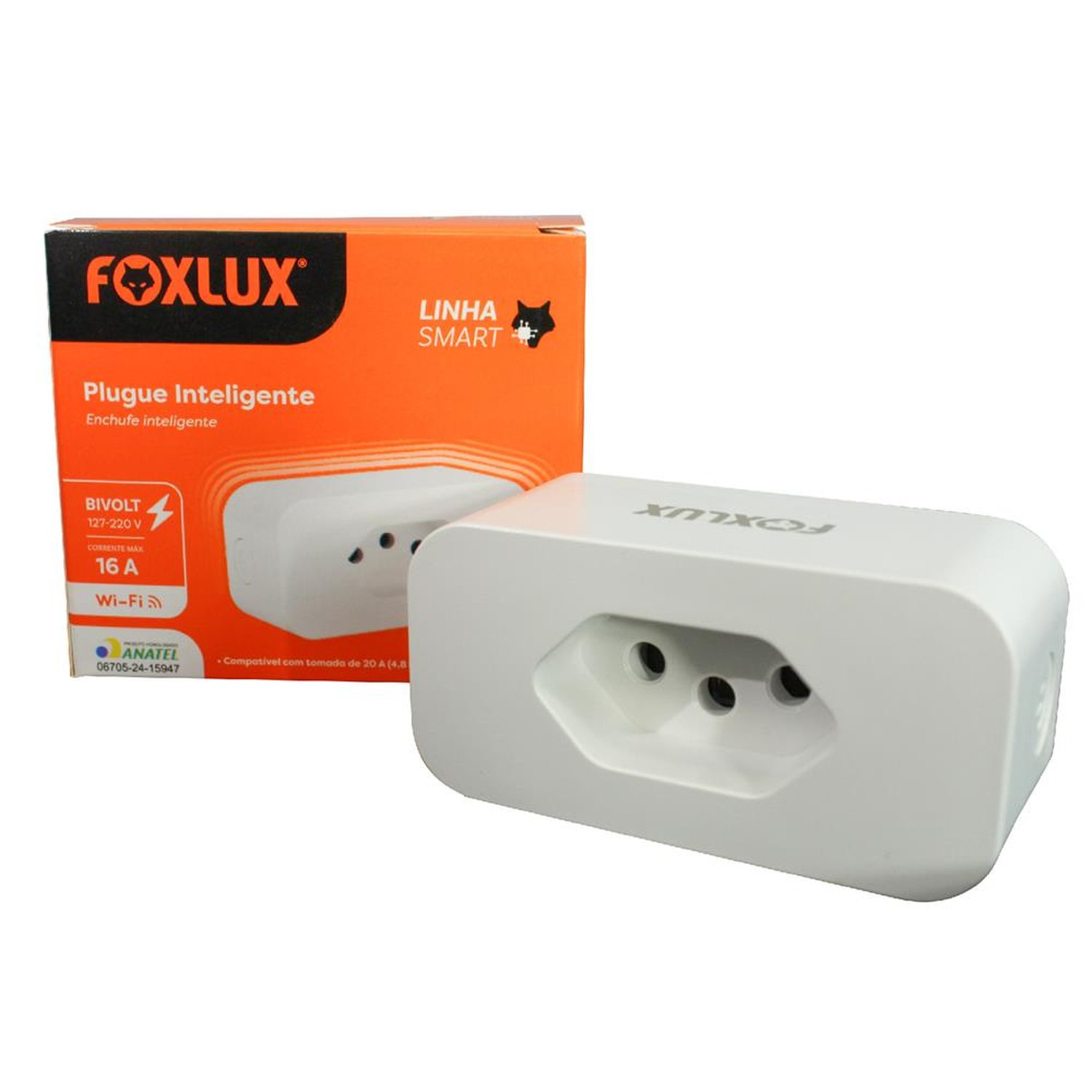 Tomada Plugue Inteligente 16A Bivolt Foxlux