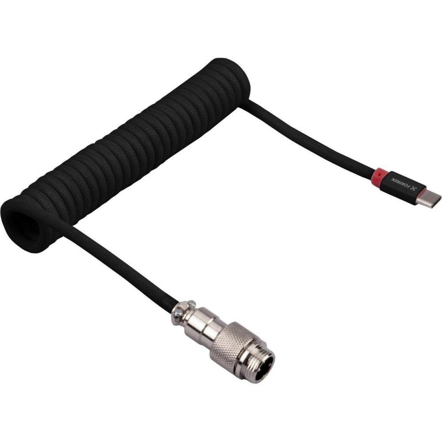 Cabo Coiled Fortrek Helix Preto Un.Venda: Pc/1