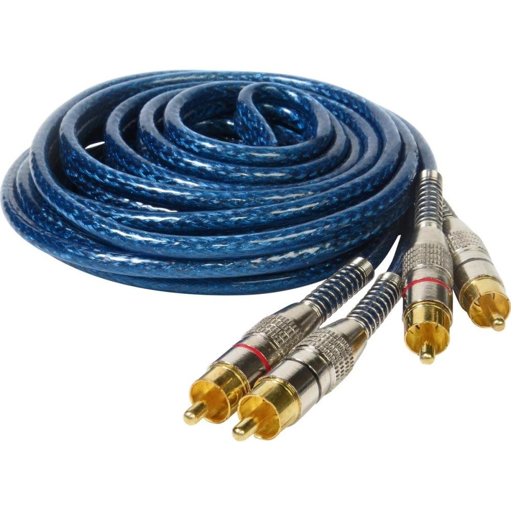 Cabo Blindado 2Rca X 2Rca 3M Azul Storm Un.Venda: Pc/1