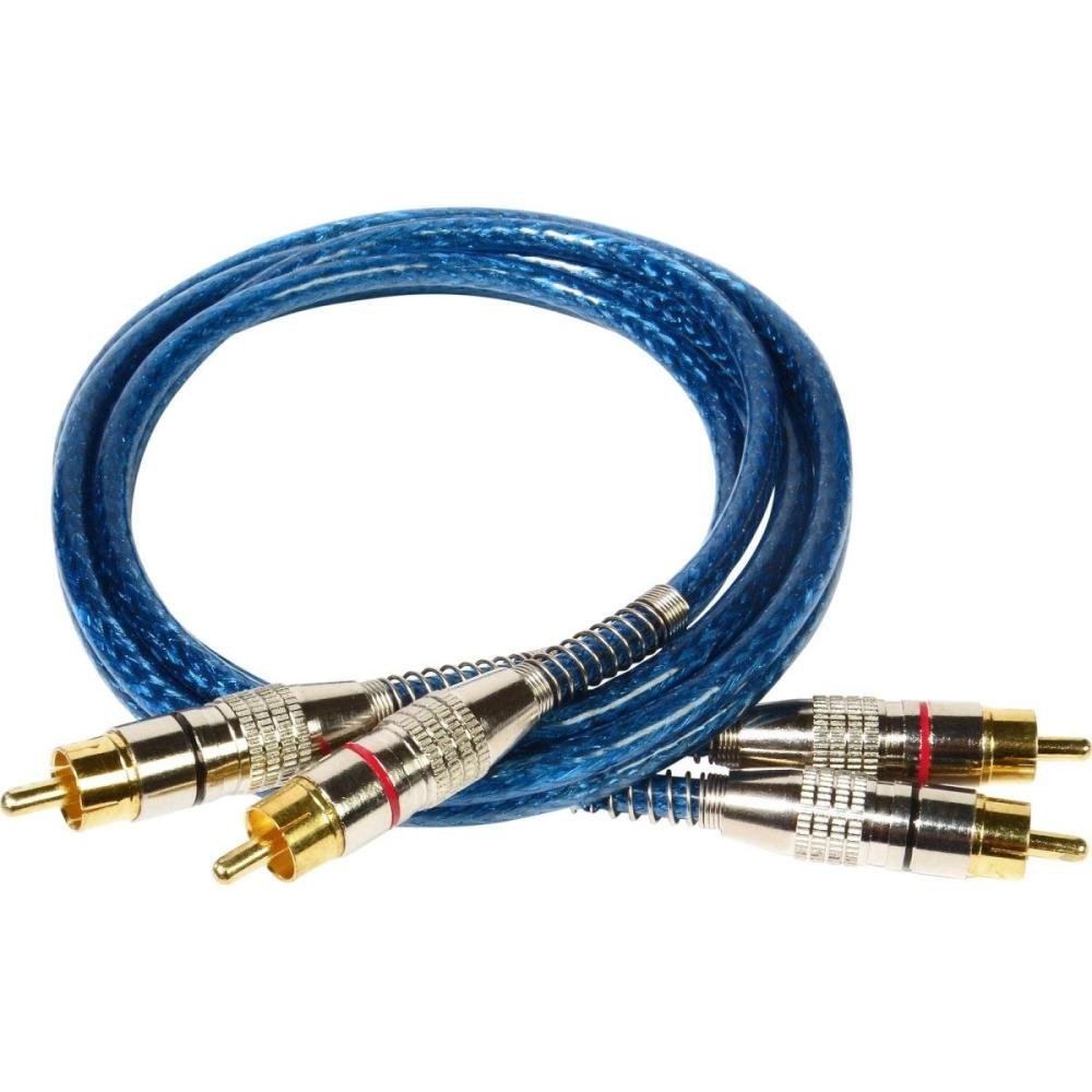Cabo Blindado 2Rca X 2Rca 1M Azul Storm Un.Venda: Pc/1