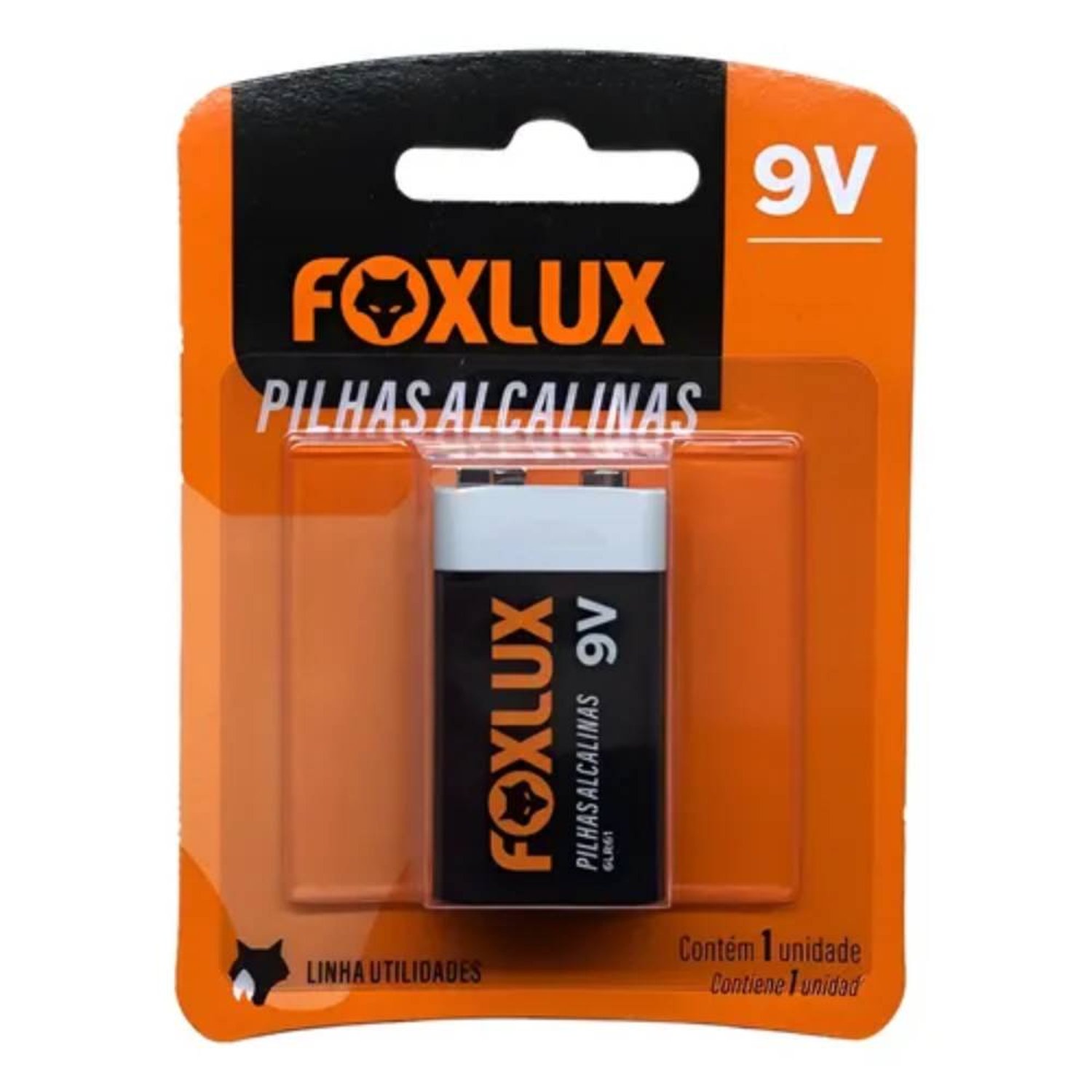 Bateria 9V Foxlux Zinco 6F22 9 Volts Unidade 95.45