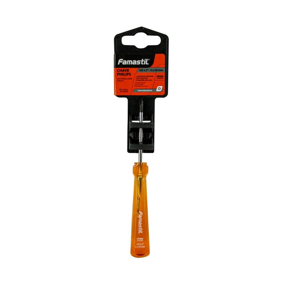 Chave Philips Isolada 1000V Famastil F46.51 1 8X4 Aço Resistente