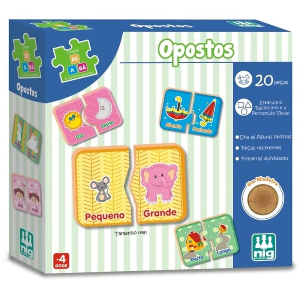 Jogo Educativo Mad. Be A Bá - Opostos Nig Brinquedos