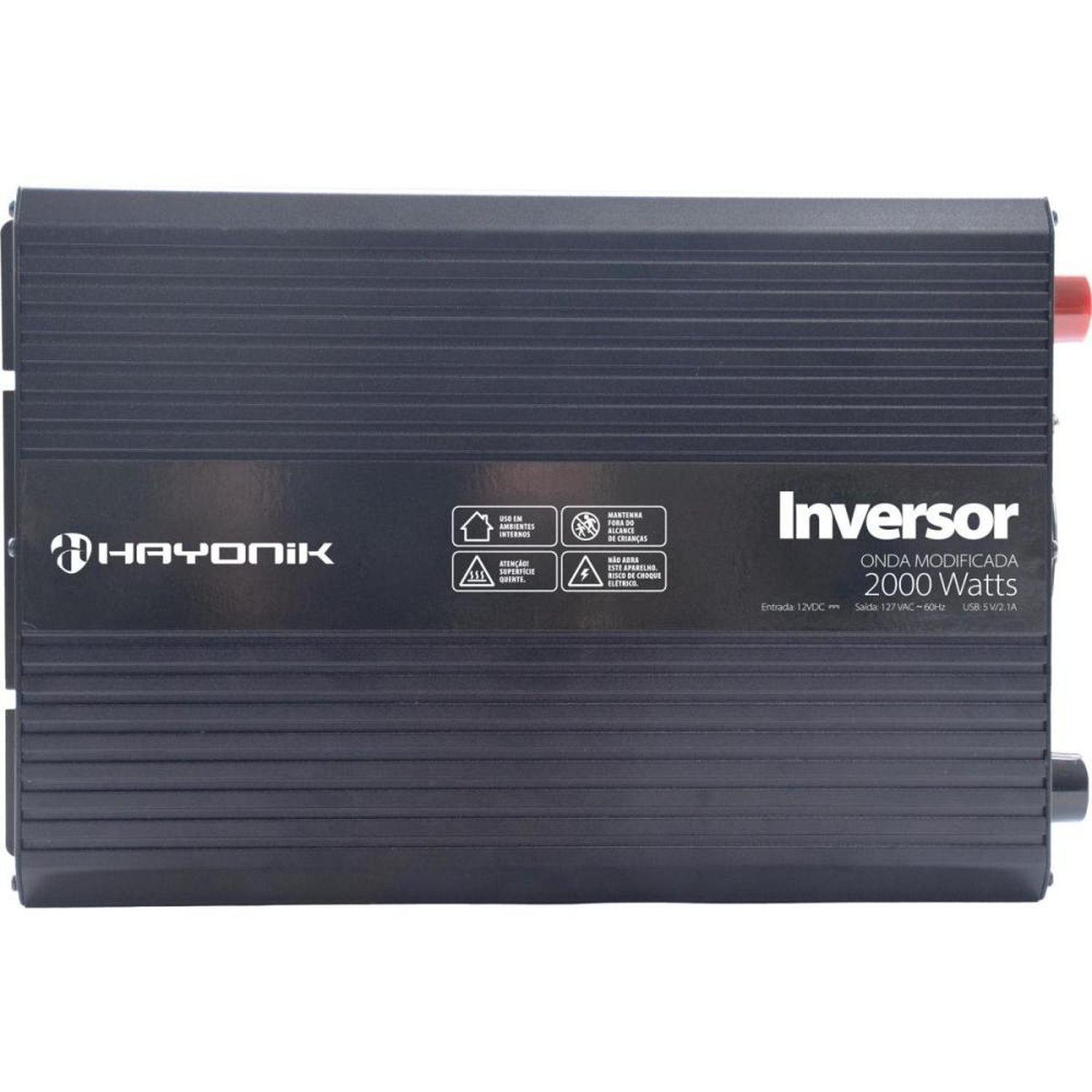 Inversor De Onda Modificada Hayonik Msw112 2000W 12V/127V Usb Un.Venda: Pc/1